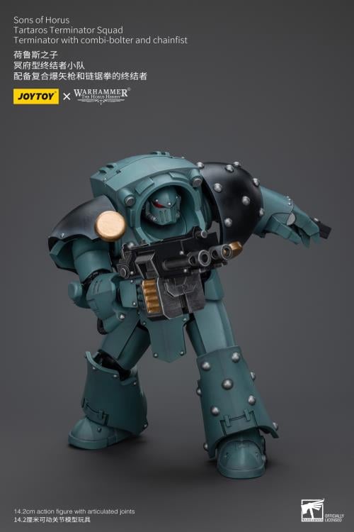 Warhammer: The Horus Heresy Sons of Horus Tartaros Terminator Squad Terminator with Combi-bolter and Chainfist 1/18 Scale Action Figure Gallery Image 9