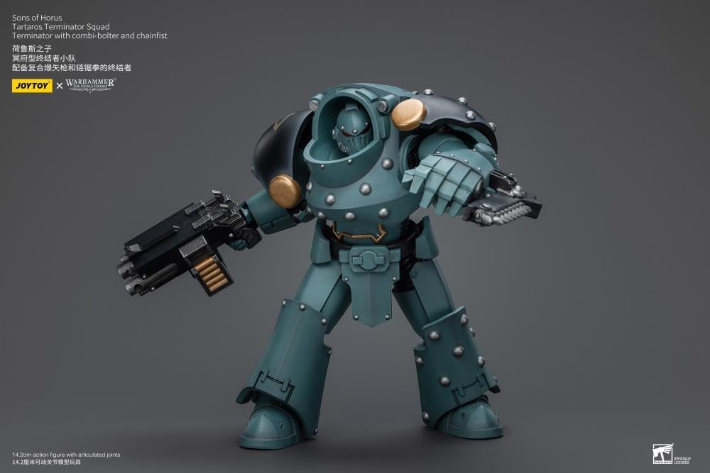 Warhammer: The Horus Heresy Sons of Horus Tartaros Terminator Squad Terminator with Combi-bolter and Chainfist 1/18 Scale Action Figure Gallery Image 11