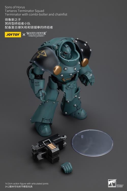 Warhammer: The Horus Heresy Sons of Horus Tartaros Terminator Squad Terminator with Combi-bolter and Chainfist 1/18 Scale Action Figure Gallery Image 12