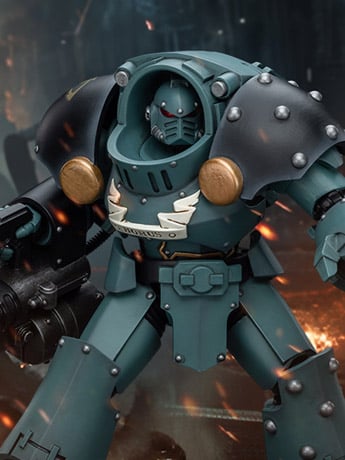 Warhammer: The Horus Heresy Sons of Horus Tartaros Terminator Squad Terminator with Heavy Flamer and Chainfist 1/18 Scale Action Figure Gallery Image 2