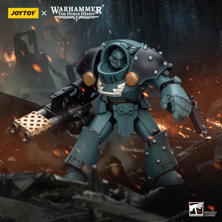 Warhammer: The Horus Heresy Sons of Horus Tartaros Terminator Squad Terminator with Heavy Flamer and Chainfist 1/18 Scale Action Figure Gallery Image 3