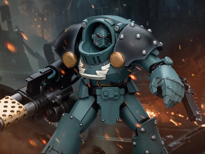 Warhammer: The Horus Heresy Sons of Horus Tartaros Terminator Squad Terminator with Heavy Flamer and Chainfist 1/18 Scale Action Figure Gallery Image 1