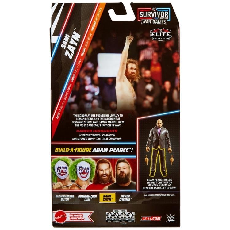 WWE Survivor Series War Games Elite Collection Sami Zayn (Adam Pearce BAF) Gallery Image 9