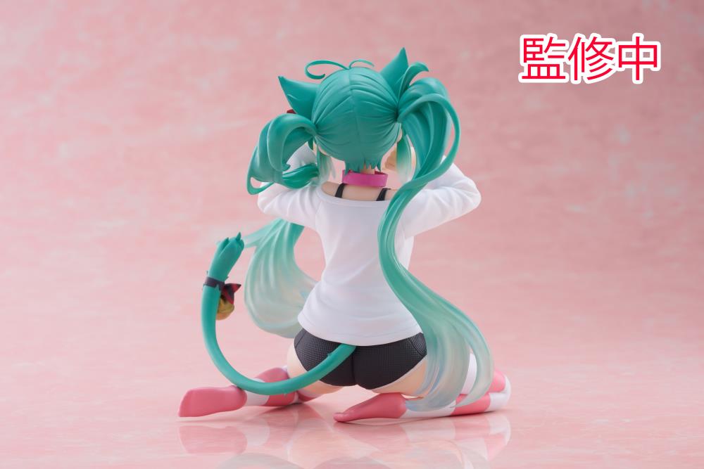 Vocaloid Desktop Cute Hatsune Miku (Nekomimi T-Shirt Ver.) Figure Gallery Image 6