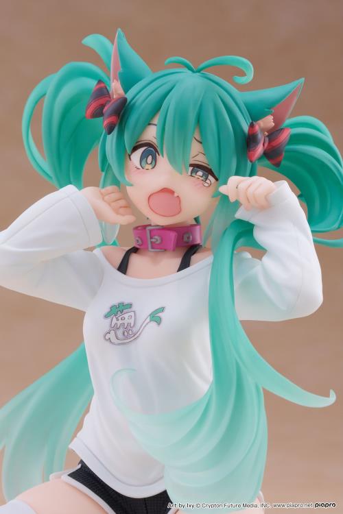 Vocaloid Desktop Cute Hatsune Miku (Nekomimi T-Shirt Ver.) Figure Gallery Image 7