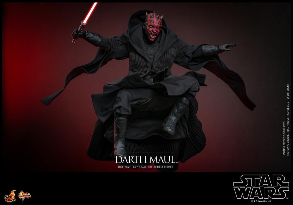 Star Wars: The Phantom Menace MMS749 Darth Maul With Sith Speeder 1/6th Scale Collectible Figure Set Gallery Image 7