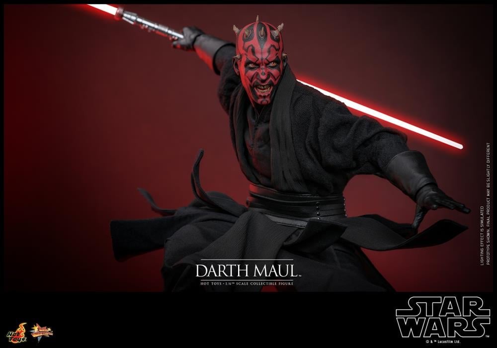 Star Wars: The Phantom Menace MMS749 Darth Maul With Sith Speeder 1/6th Scale Collectible Figure Set Gallery Image 12