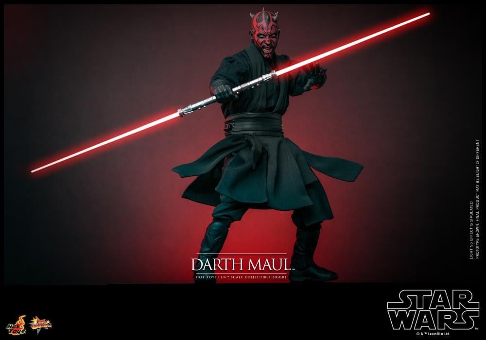 Star Wars: The Phantom Menace MMS749 Darth Maul With Sith Speeder 1/6th Scale Collectible Figure Set Gallery Image 10