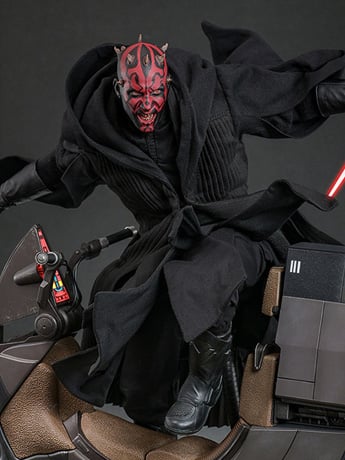 Star Wars: The Phantom Menace MMS749 Darth Maul With Sith Speeder 1/6th Scale Collectible Figure Set Gallery Image 2