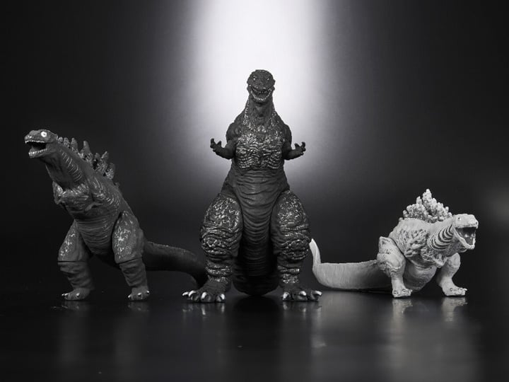 Shin Godzilla: ORTHOchromatic Movie Monster Series Shin Godzilla Figure Set Gallery Image 1