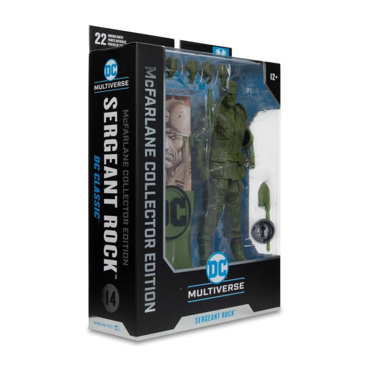 DC Comics DC Multiverse Collector Edition Sgt. Rock Platinum (Chase) Action Figure Gallery Image 11