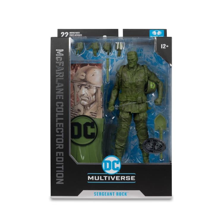 DC Comics DC Multiverse Collector Edition Sgt. Rock Platinum (Chase) Action Figure Gallery Image 10
