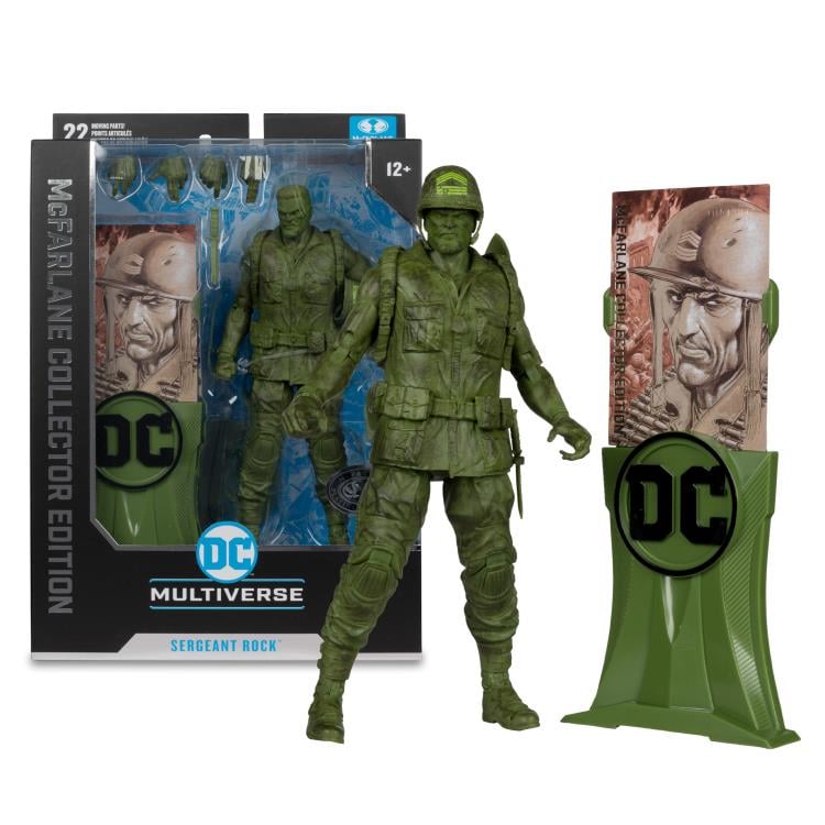 DC Comics DC Multiverse Collector Edition Sgt. Rock Platinum (Chase) Action Figure Gallery Image 9
