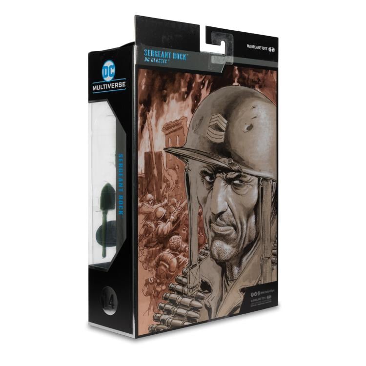 DC Comics DC Multiverse Collector Edition Sgt. Rock Platinum (Chase) Action Figure Gallery Image 12