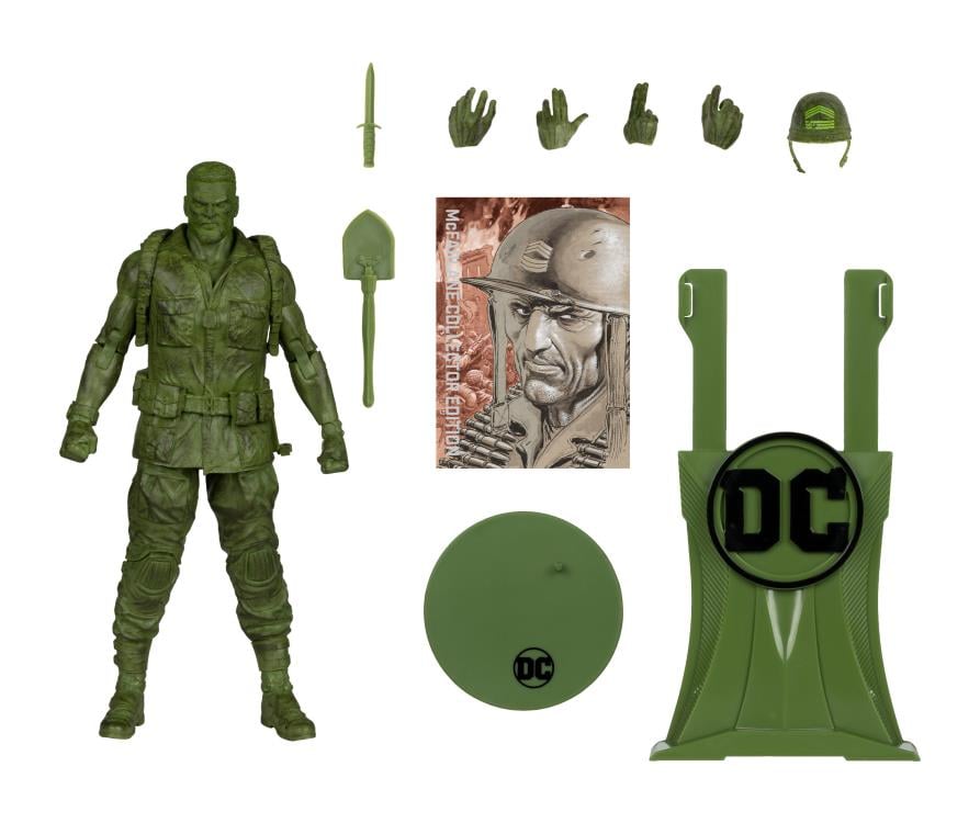 DC Comics DC Multiverse Collector Edition Sgt. Rock Platinum (Chase) Action Figure Gallery Image 8