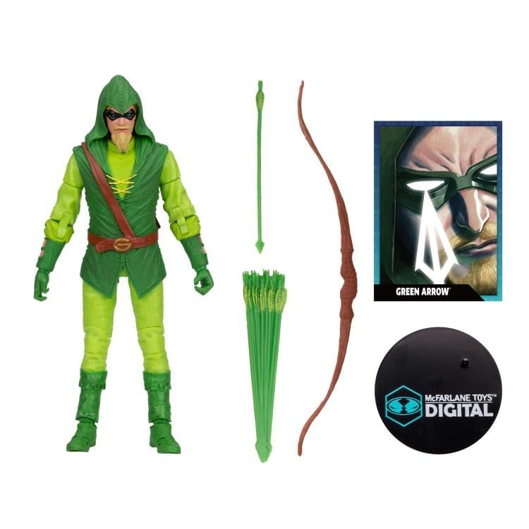 Green Arrow: Longbow Hunter Green Arrow (Classic) 7" Action Figure (With Digital Code) Gallery Image 10