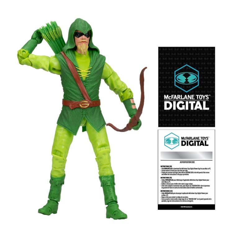 Green Arrow: Longbow Hunter Green Arrow (Classic) 7" Action Figure (With Digital Code) Gallery Image 8