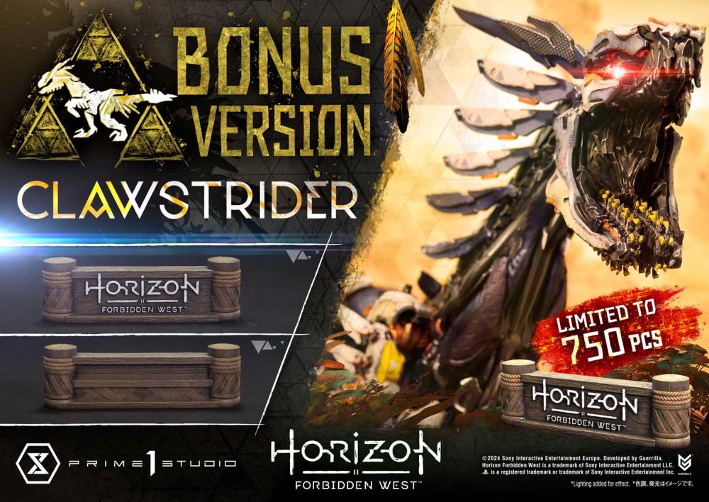 Horizon Forbidden West Ultimate Premium Masterline Clawstrider (Bonus Ver.) 1/4 Scale Limited Edition Statue Gallery Image 3
