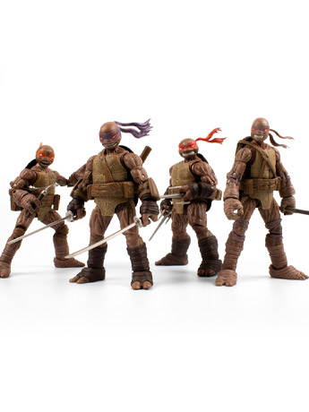 Teenage Mutant Ninja Turtles BST AXN Undead Turtles Four-Pack Gallery Image 2