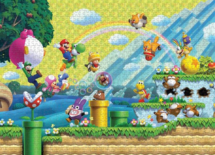 Super Mario Bros. Chaos & Fun 1000-Piece Puzzle Gallery Image 3