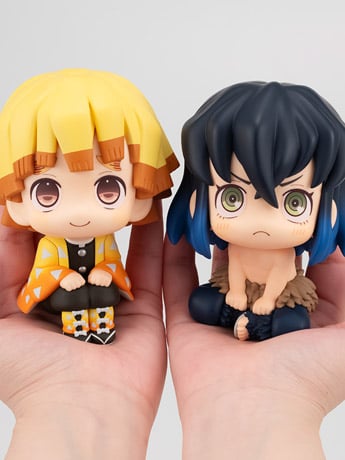 Demon Slayer: Kimetsu no Yaiba Look Up Series Zenitsu Agatsuma (Smile Ver.) & Inosuke Hashibira (Bossy Ver.) Set with Gift Gallery Image 2
