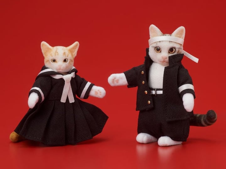 Nameneko Dig Kawaii Action Matakichi & Torako Figure Set Gallery Image 1