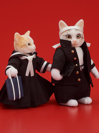 Nameneko Dig Kawaii Action Matakichi & Torako Figure Set Gallery Image 2
