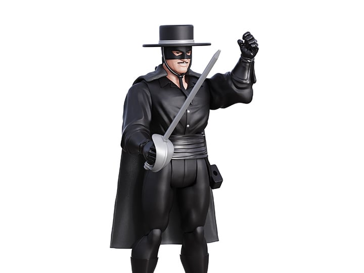 Zorro (1957) Power Stars Zorro 5" Retro Action Figure Gallery Image 1