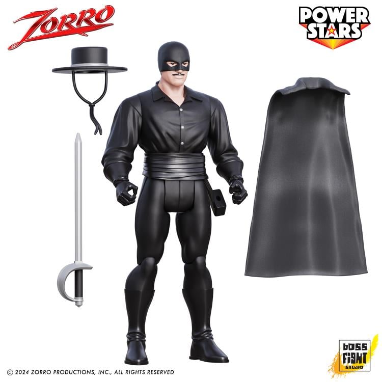 Zorro (1957) Power Stars Zorro 5" Retro Action Figure Gallery Image 4