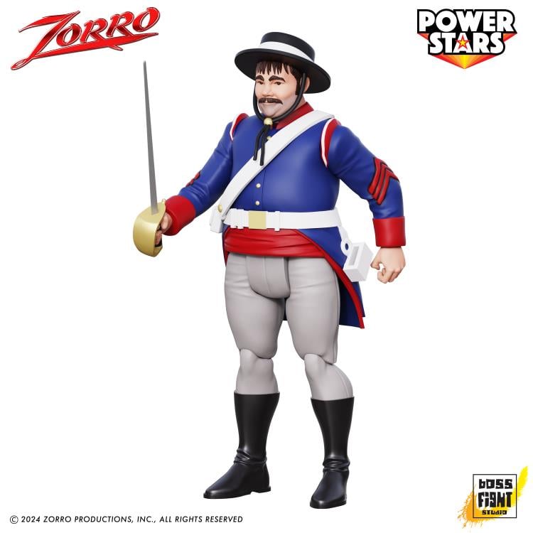Zorro (1957) Power Stars Sergeant Garcia 5" Retro Action Figure Gallery Image 3