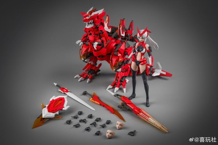 DRAGON　デンジャーガール　フィギュア　２体セット Dragon Girl DINO-01 Fire Dragon Knight Yutyrannus & Firefly Model