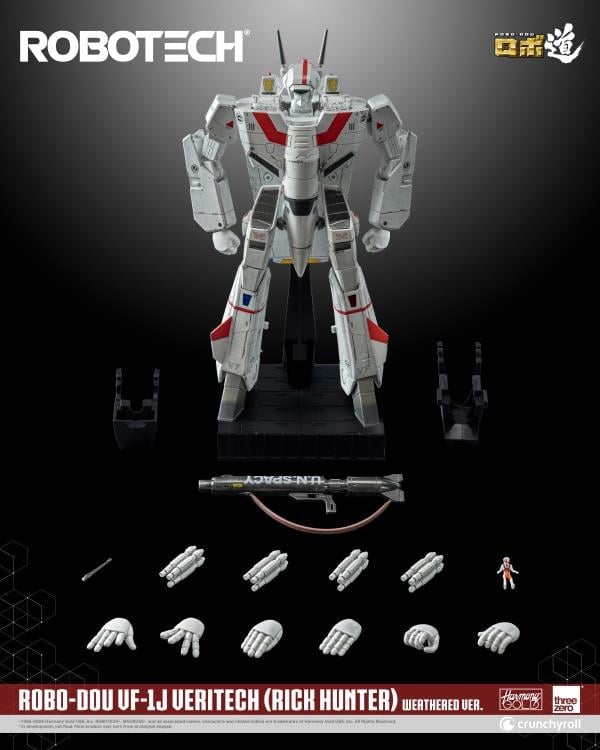 Robotech ROBO-DOU VF-1J Veritech (Rick Hunter Weathered Ver.) BBTS Exclusive Action Figure Gallery Image 13