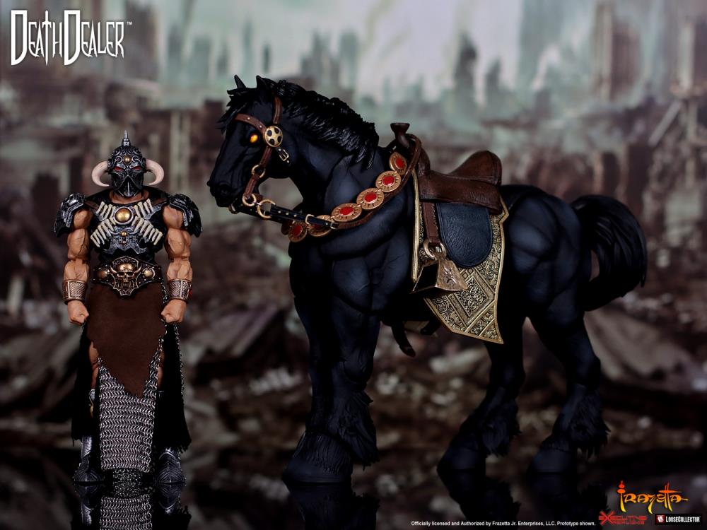 Frank Frazetta's Death Dealer & Steed 1/12 Scale Limited Edition Action Figure Set Gallery Image 4