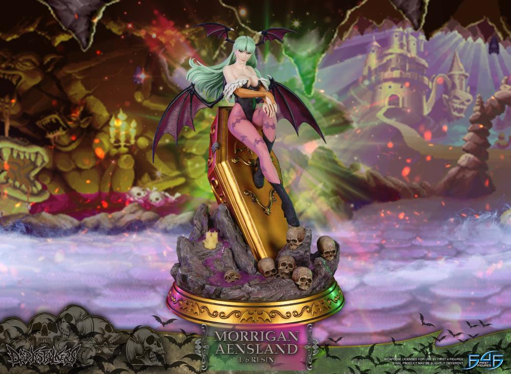 Darkstalkers Morrigan Aensland 1/6 Scale Limited Edition Statue Gallery Image 3