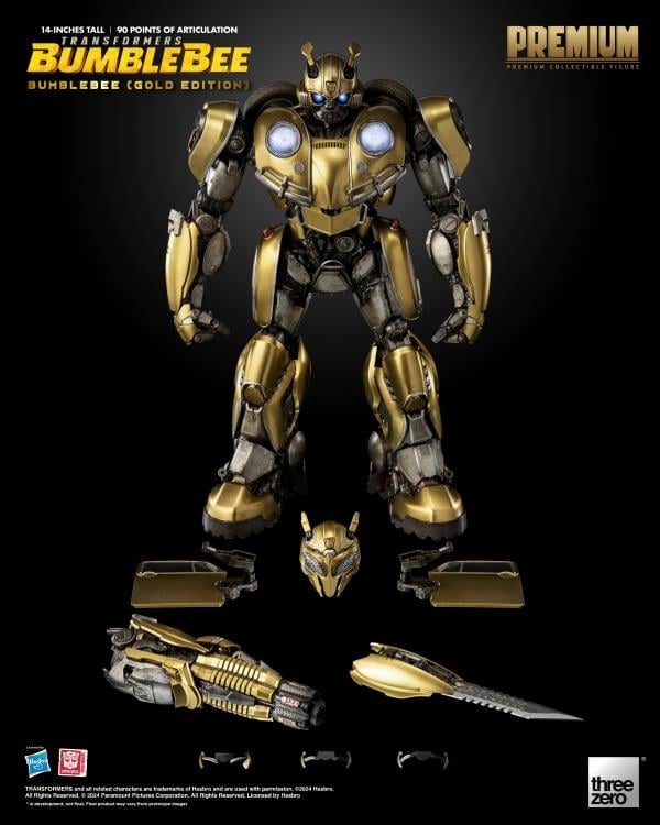 Transformers: Bumblebee Premium Scale Bumblebee (Gold Edition) BBTS Exclusive Limited Edition Figure Gallery Image 15