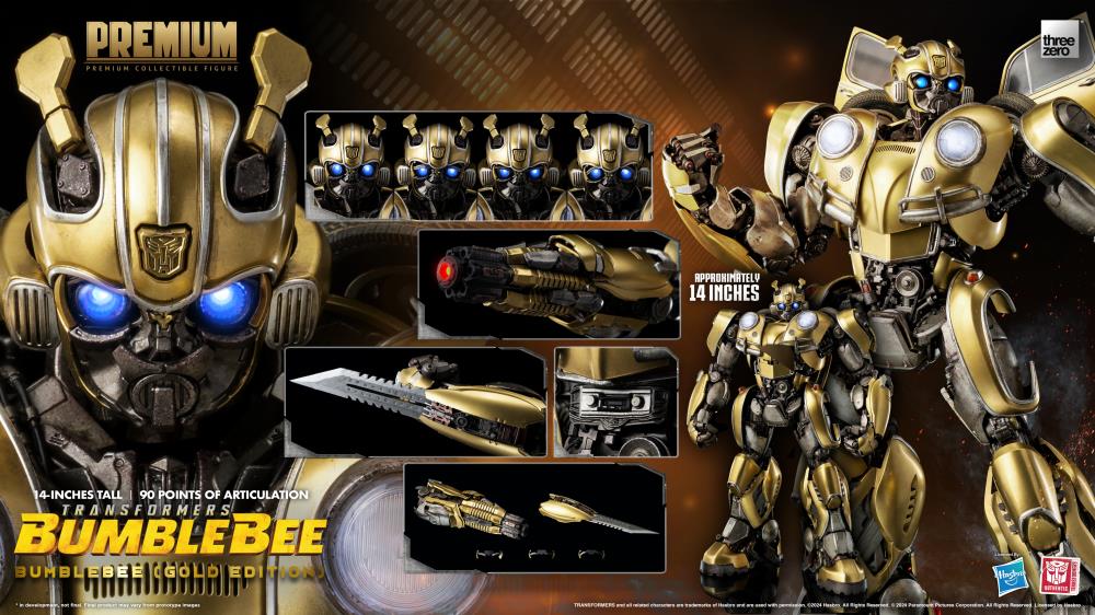 Transformers: Bumblebee Premium Scale Bumblebee (Gold Edition) BBTS Exclusive Limited Edition Figure Gallery Image 16