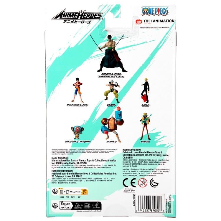 One Piece Anime Heroes Roronoa Zoro (Three Sword Style)