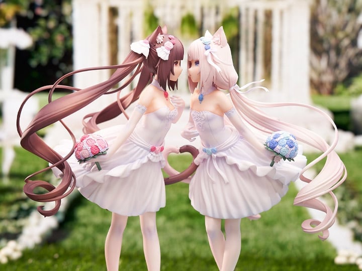 Nekopara Chocola & Vanilla (Vanilla Dream of Eden Ver.) 1/7 Scale Figure Set with Bonus Gallery Image 1