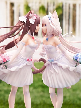 Nekopara Chocola & Vanilla (Vanilla Dream of Eden Ver.) 1/7 Scale Figure Set with Bonus Gallery Image 2