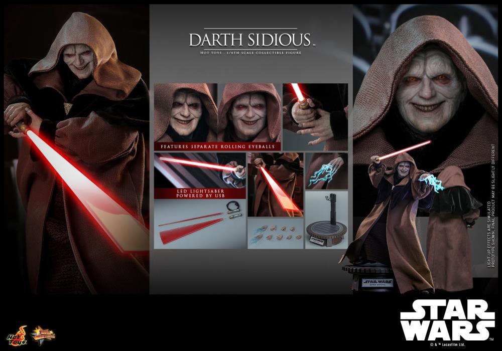MMS745 ホットトイズ ダース・シディアス1/6 1/6 Sidious Darth Sith the of Revenge Wars Star MMS745 Toys Hot Sidious Darth アメコミ