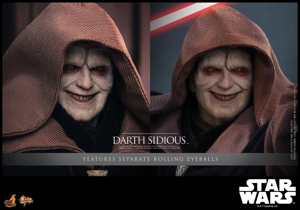 Star Wars: Revenge of the Sith MMS745 Darth Sidious 1/6th Scale Collectible Figure Gallery Image 7