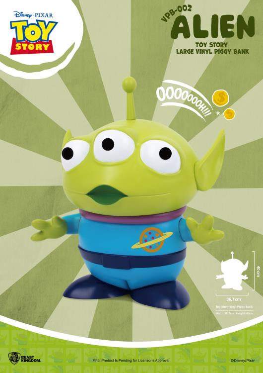 Toy Story VPB-002 Large Alien Toy Vinyl Piggy Bank Gallery Image 4