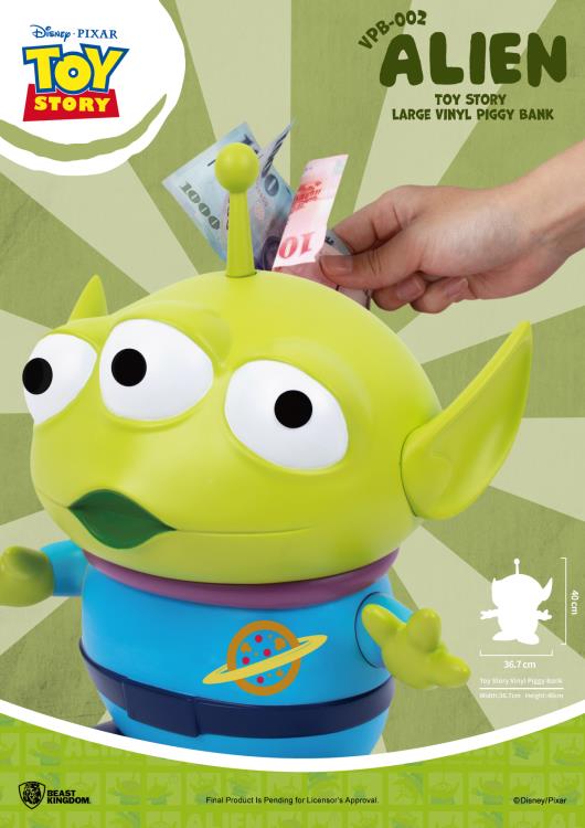 Toy Story VPB-002 Large Alien Toy Vinyl Piggy Bank Gallery Image 8