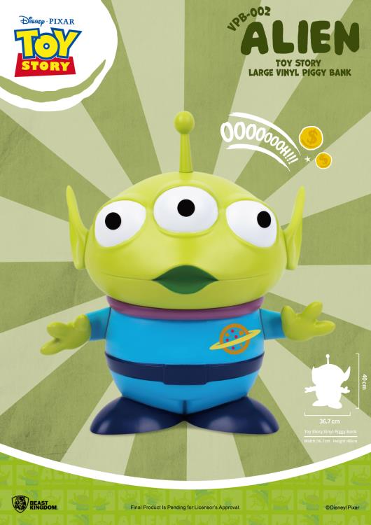 Toy Story VPB-002 Large Alien Toy Vinyl Piggy Bank Gallery Image 3