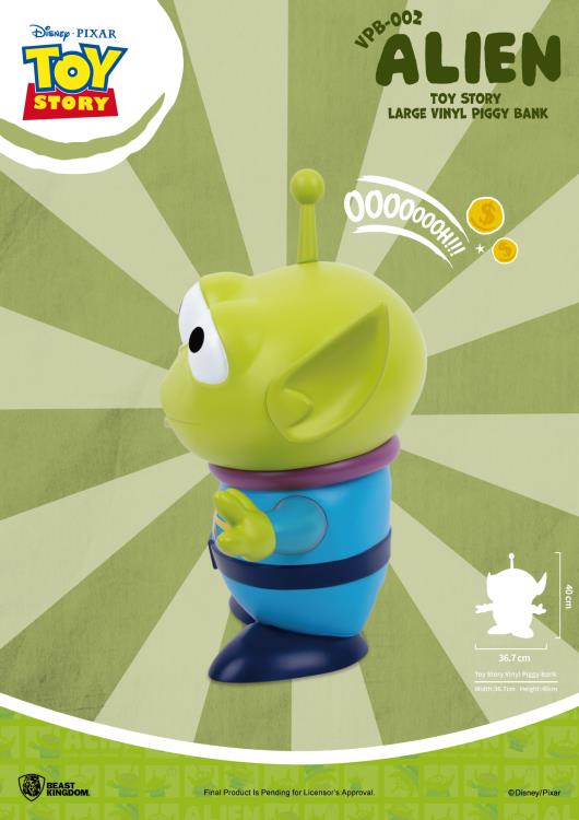 Toy Story VPB-002 Large Alien Toy Vinyl Piggy Bank Gallery Image 5