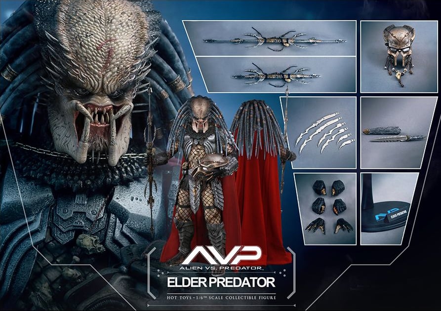Alien vs. Predator MMS325 Elder Predator 1/6th Scale Collectible Figure Gallery Image 2