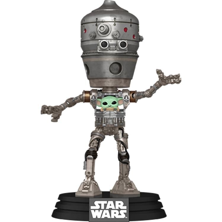 Pop! Deluxe Star Wars: The Mandalorian - IG-12 with Grogu Gallery Image 3