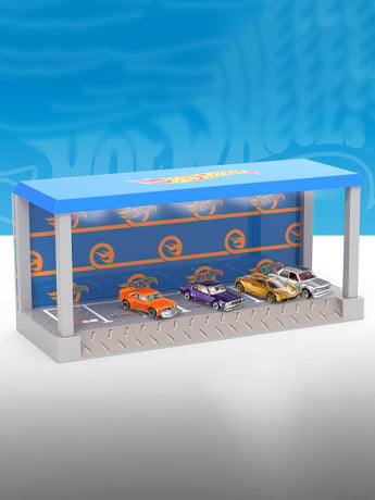 Hot Wheels Garage Display Case with Light Gallery Image 2