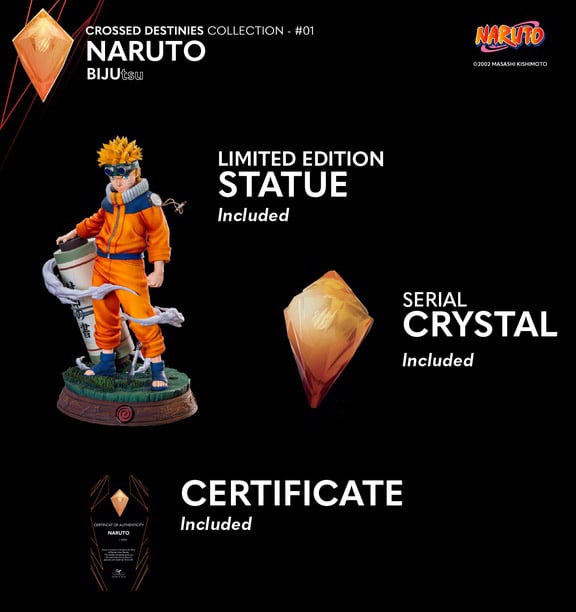 Naruto BIJUtsu Crossed Destinies Collection #1 Naruto 1/4 Scale
