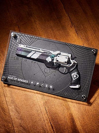 Destiny Exotic Armory Collection Ace of Spades Display Gallery Image 2